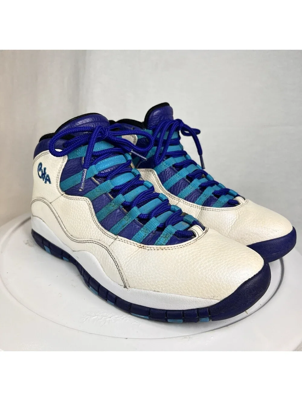 Air Jordan 10 Retro Charlotte Hornets EXCELLENT PREOWNED Men’s 8.5